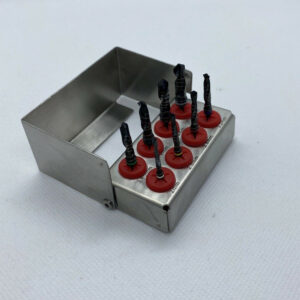 Implant Dental Drill Kit Surgical / Black Titanium Coated Drills Kit 8 PCS