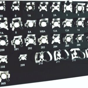 31 Pcs Endodontic Rubber Dam Clamps Dental Instrument With Black Tray