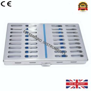 Sterilization Locking Tray For 10 Instruments Cassette Rack