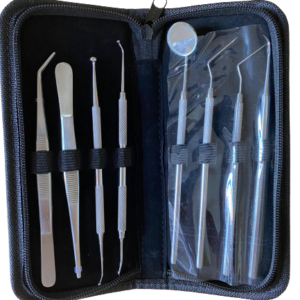 Dental Tooth Cleaning Kit Dentist Scraper Pick Tool Calculus Plaque Flos Remover