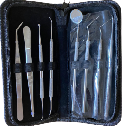 Dental Tooth Cleaning Kit Dentist Scraper Pick Tool Calculus Plaque Flos Remover